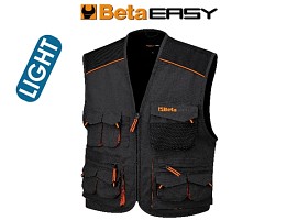 Pracovní bunda bez rukávů, styl s více kapsami, lehká 7867E /XS