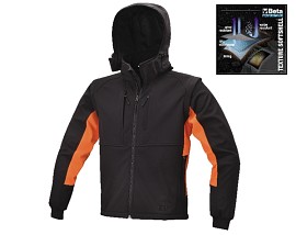 Softshellová blůza s odnímatelnou kapucí a rukávy 7683 /XXXL