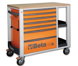 Mobilní kabina na kolečkách se sedmi zásuvkami a bočními čely C24 SL/O