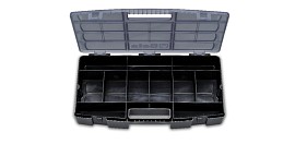Skříňka na nářadí s vyjímatelnými přepážkami pro malé nástroje, vyrobeno z plastového materiálu C41 H/CE