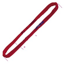 Kulaté smyčky, červené 5 t pás z vysoce pevného polyesteru (PES) 8178 SV3 - L1,5