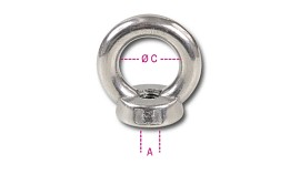 Matice s okem AISI 316 8242 M10