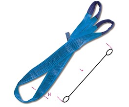 Tkané smyčky, 8 t vysoce pevný polyester (PES) modrý 8160 8000-MT8