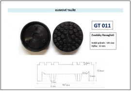 Gumové patky Ravaglioli 145mm