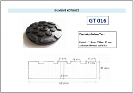 Gumové patky pro Golemtech 118mm