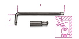 Lomené ​klíče s kulovou hlavou, na šrouby s hlavou Torx 97 BTX10