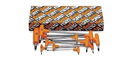 Sada 6 přesazených klíčů s rukojetěmi pro šrouby s hlavou Torx 97 TTX/D6