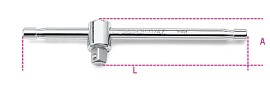 Kluzná rukojeť tvaru T s 1/4” adaptérem 900 /42