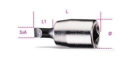 Nástrčkové adaptéry na šrouby s drážkovanou hlavou 900 LP1,2X6,5