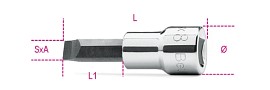 Nástrčkové adaptéry na šrouby s drážkovanou hlavou 910 LP1,2X6,5