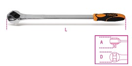 Obousměrná ráčna s 3/4” adaptérem, 72 zubů 928 /55