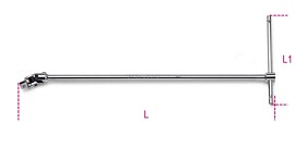 Otočná rukojeť tvaru T s 3/8” adaptérem 910 /40