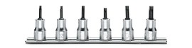 Sada 6 nástrčkových adaptérů pro šrouby s hlavou Torx (položka 910TX) na držáku 910 TX/SB6