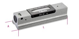 Přesná povrchová libela vyrobená z litiny s broušenou hranolovou podstavou, 2 nerozbitné nádobky, přesnost: 0,02 mm/m 1699 L/1