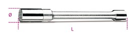 Objímky na zapalovací svíčky s 1/2” čtyřhranným adaptérem, dvojité šestihranné konce, dlouhá řada 956 L14