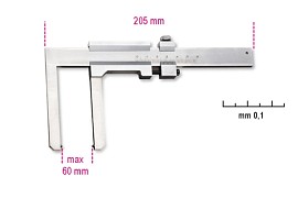 Posuvné měřítko na brzdové kotouče přesnost 0,1 mm 1650 FD