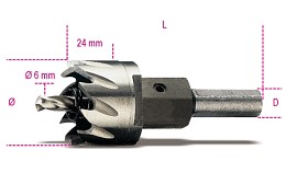Frézy na otvory, HSS, plně vybroušené 451 30