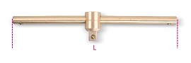 Nejiskřící kluzná rukojeť tvaru T s 1/2” adaptérem 921 BA/42