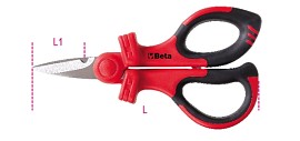 Nůžky pro elektrikáře, břity z nerezové oceli, s mikrozuby 1128 MQ
