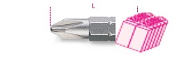 Bity na šrouby s křížovou hlavou Phillips 861 PH/C0