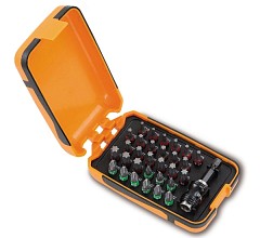 Sada 30 bitů s magnetickým rychloupínacím držákem bitů v plastovém pouzdře 860 PHT/A31
