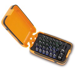 Sada 30 bitů s magnetickým rychloupínacím držákem bitů v plastovém pouzdře 860 PHZ/A31