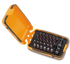 Sada 30 bitů s magnetickým rychloupínacím držákem bitů v plastovém pouzdře 860 TX/A31