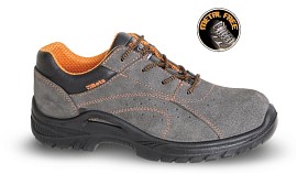 Bota z měkkého veluru, perforovaná 7210BKK 36