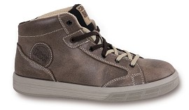 Kotníková bota vyrobená z kůže VINTAGE, mazaná, vodotěsná 7368BKK 40