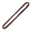 Kruhový vázací prostředek, hnědý, nosnost 6t polyesterový pás s vysokou pevností v tahu (PES) 8179 SV16 - L8