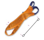 Tkané smyčky, 10 t vysoce pevný polyester (PES) oranžový 8161 10000-MT6