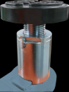 AMItec - EAE 62C.42T.E – dvousloupový elektrohydraulický zvedák s horním přejezdem o nosnosti 4,2t