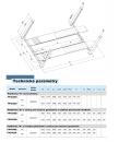 !! ZDARMA přízved 3T - Čtyřsloupový zvedák pro geometrii 5t, délka 5,2m, plovoucí desky, otvory pro točnice