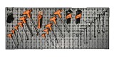 Sada 150 nástrojů s háky bez panelu 6600 M/58
