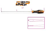 Šroubováky na drážkované šrouby bez hlavy, dlouhá řada 1264 L 4X400