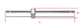 Kluzná rukojeť tvaru T s 1/2” adaptérem 920 /42