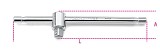 Kluzná rukojeť tvaru T s 1/4” adaptérem 900 /42
