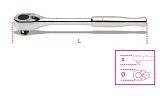 Obousměrná ráčna s 1/2” adaptérem s kovovou rukojetí 920 M/55