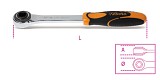 Ráčna s čtyřhranným adaptérem s 1/2” vnitřním závitem, 72 zubů 920 /50F