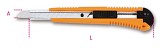 Pracovní nůž 9 mm s automatickým pojistným mechanismem čepele 3 čepele 1770 A