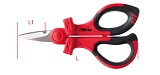 Nůžky pro elektrikáře, břity z nerezové oceli, s mikrozuby 1128 MQ
