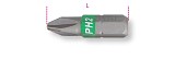 Bity na šrouby s křížovou hlavou Phillips, barevné 860 PH2